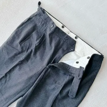 GERMANO BEAMS F 사이드 조절 슬랙스 플란넬 울