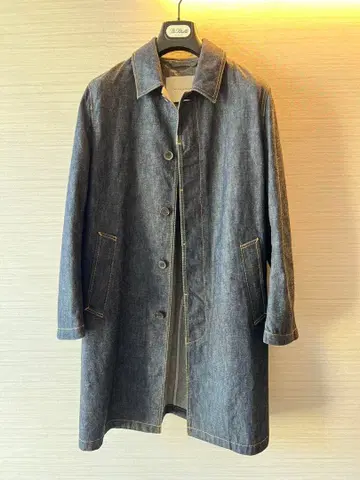 [ 새상품급 ] 매킨토시 인디고 데님 스텐카라 코트 38