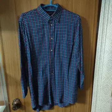 IKOMI ROSSI 체크 무늬 긴팔 셔츠 L