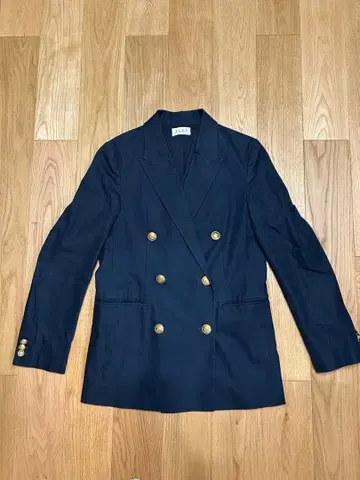 PLST 코튼 블렌드 옥스 더블 자켓