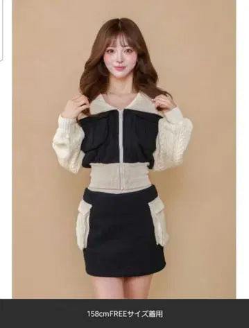 Darich 니트 콤비 맨투맨 셋업