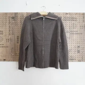 ZUCCA 울 니트 가디건 겉옷 카키 묶음 할인