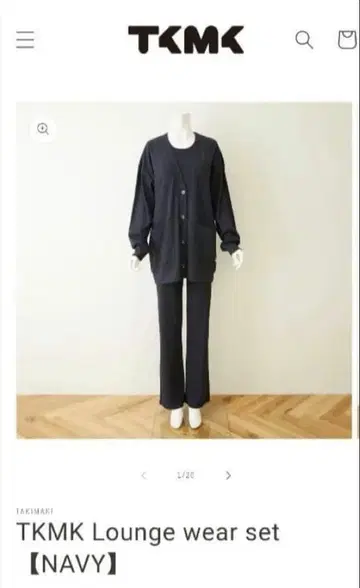 TAKIMAKI NAVY 라운지 의류 01 사이즈