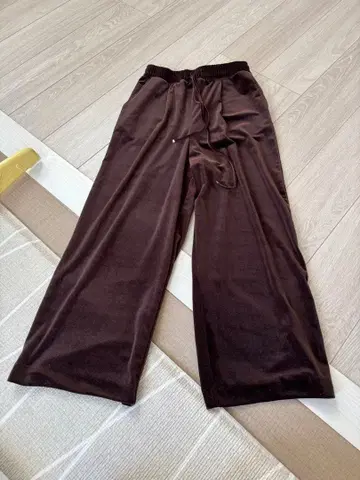 DISCOAT 벨로아 와이드 팬츠