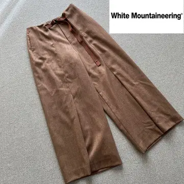 White Mountaineering 울 와이드 팬츠