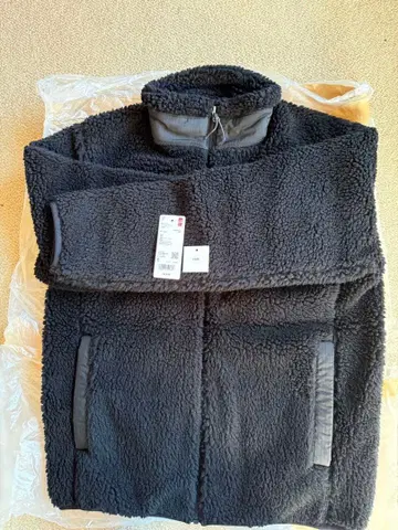 방풍 아웃 플리스 자켓 S 사이즈 블랙