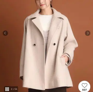 THE SHOP TK [ @BAILA 게재 ] 페이크 울 스탠드 코트