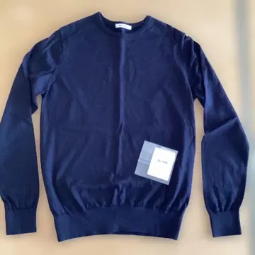 SLOANE 스 30G 메리노 울 크루넥 네이비