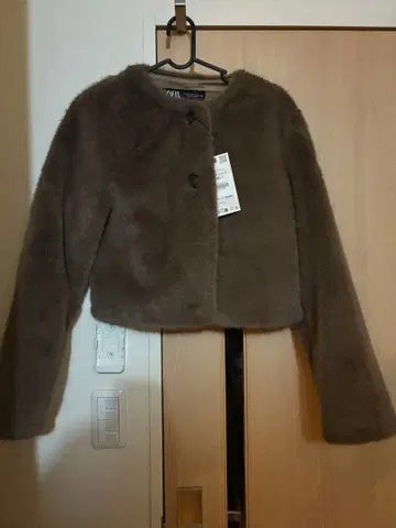 브라운 플리스 자켓 M 사이즈