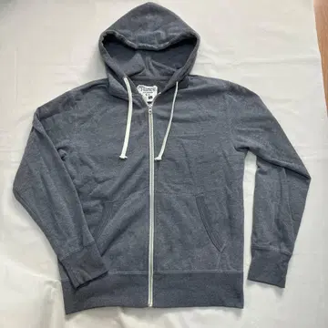 Hanes 그레이 풀 집업 후드티 S 남성용