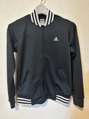 adidas 블랙 자켓 스트라이프 리브