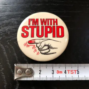 빈티지 70's 슬랭 메시지 캔뱃지