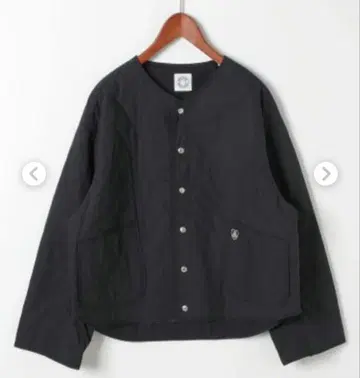 [ 새상품급 ] ORCIVAL 노카라 퀼팅 자켓 네이비 여성용