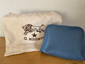 IL BISONTE 블루 가죽 숄더백