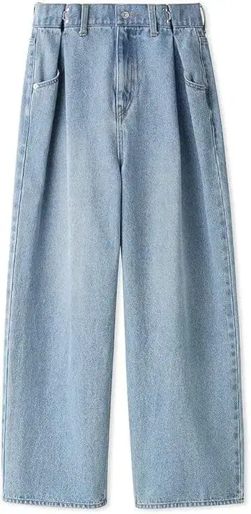 스나이델 SNIDEL 턱 와이드 데님 팬츠 사이즈 0 블루