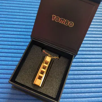 TOMBO 골드 하모니카 목걸이