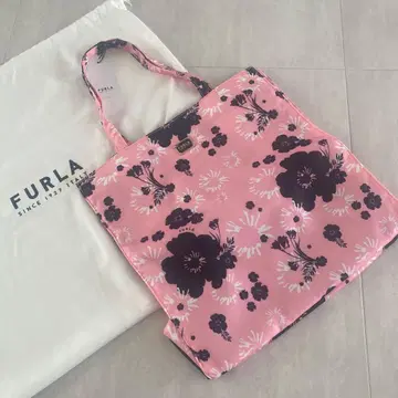 FURLA 꽃무늬 토트백 핑크