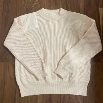 ESTNATION 아이보리 리브 니트