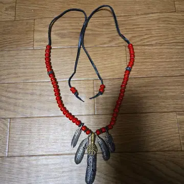 silver925 5개 페더 목걸이 sterling 인디언