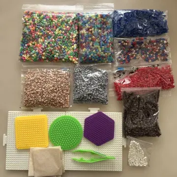 펄러비즈 세트 (다색, 플레이트 포함)