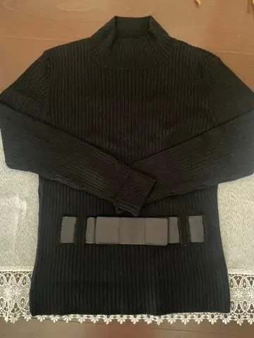 M'S GRACY 블랙 터틀넥 니트 40 M 사이즈