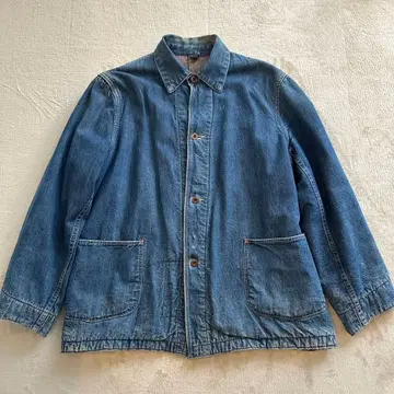 40s 데님 커버올 대전 모델 빈티지 월계수 버튼
