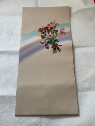 나고야 오비 염색 금박 토란색