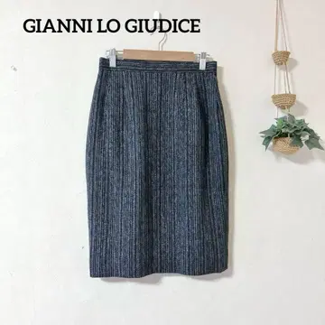 GIANNI LO GIUDICE 울 혼방 트위드풍 타이트 스커트 42