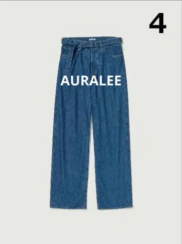 SELVEDGE LIGHT OZ DENIM BELTED PANTS 4