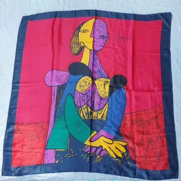 빈티지 피카소 아트 실크 스카프