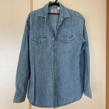Prentiss 데님 셔츠 L 사이즈 라이트 블루