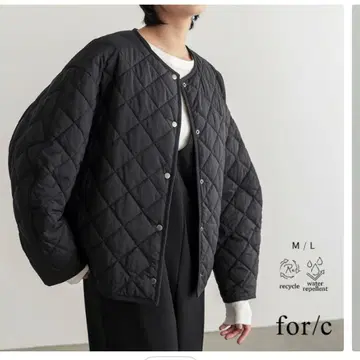 for/c 블랙 퀼팅 자켓 M 사이즈
