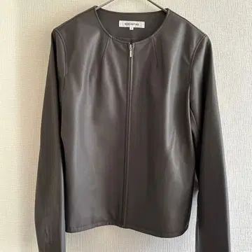 [ NATURAL BEAUTY BASIC ] 인조 가죽 자켓