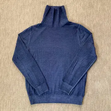 크루치아니 27 게이지 x 9 게이지 터틀넥 네이비 46