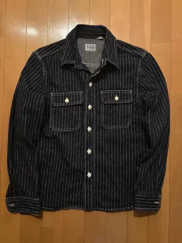 새상품급 플랫 헤드 워바쉬 워크 셔츠 7014W 사이즈 36 레어 사이즈