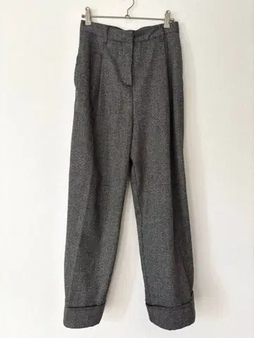 자라 헤링본 무늬 그레이 와이드 팬츠 사이즈 XS