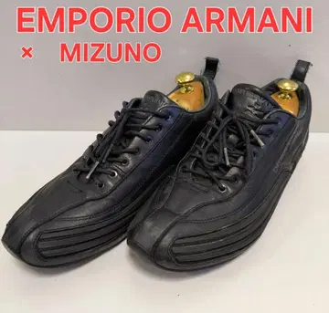 EMPORIO ARMANI x MIZUNO 블랙 스니커즈