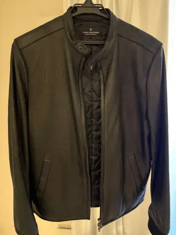 나노 유니버스 블랙 가죽 싱글 라이더 자켓