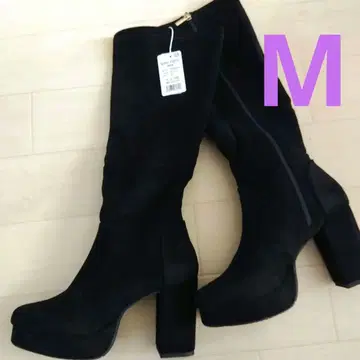 미사용 새상품 블랙스에이드 롱 부츠 M