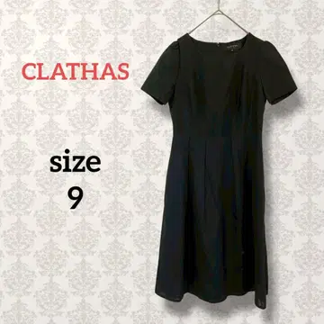 클레이사스 [9] 포멀 블랙 원피스 심플 무릎 위 기장 세레모니 드레스