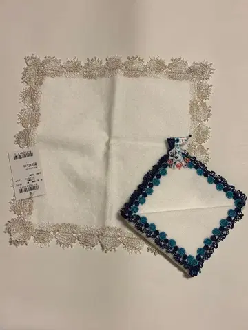 타월 손수건 블루달과 양 동물 2색 세트