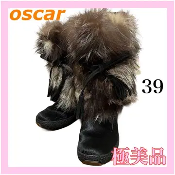 컨디션 최상 로즈버드 oscar y2k 퍼 부츠 39