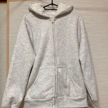 CINEMA CLUB 후드 부착 후드티 그레이