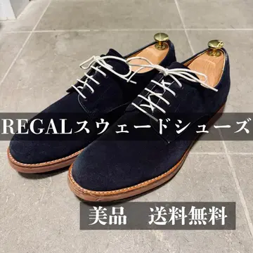 REGAL STANDARDS 스웨이드 플레인토 25.5cm 네이비