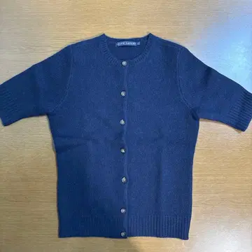 랄프 로렌 L 네이비 캐시미어 50 반팔 니트 새상품급