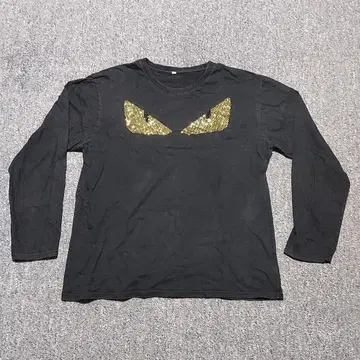 롱 T 셔츠 반짝이는 비주얼 장식