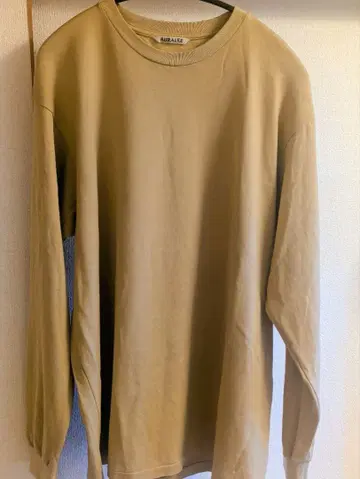 오라리 AURALEE 코튼 100% 롱 T 사이즈 4