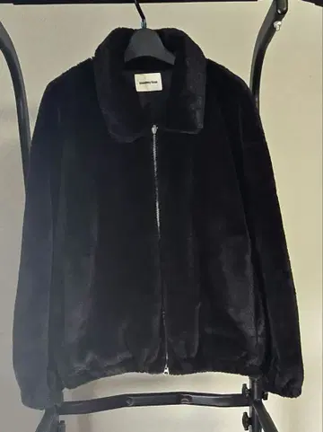 몽키타임 인조 모피 자켓 블랙 M