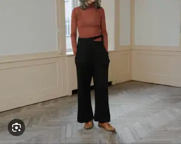 BASERANGE 베이스레지 리브 팬츠 블랙