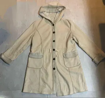 embele 후드 부착 롱 코트 L 사이즈